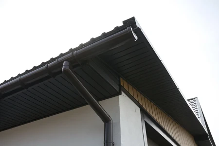 Виниловый софит Grand Line Estetic Premium со скрытой перфорацией коричневый