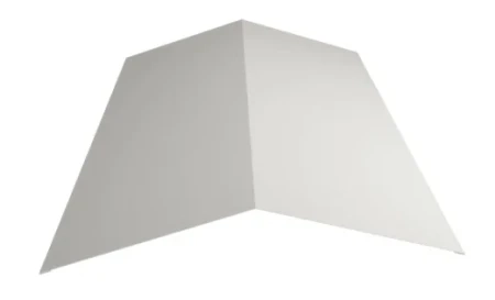 Планка конька плоского простая Металл Профиль 145x145x2000  0,45 Полиэстер цвет RAL 9002