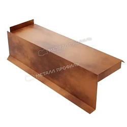 Планка сегментная торцевая левая Металл Профиль 400 мм Cloudy 0,5