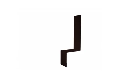 Планка примыкание боковое фальц Grand Line 0,5 Pural цвет RR 887