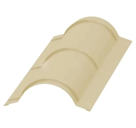 Планка конька круглого Металл Профиль R110x2000 0,5 Norman цвет RAL 1014