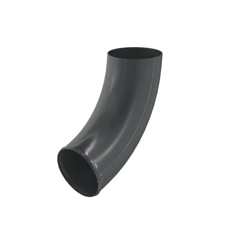 Колено стока (отвод трубы) d-100 мм Aquasystem Premium Pural 0,6 RAL 7024