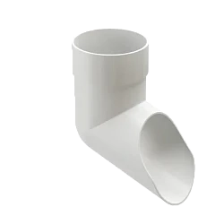 Колено стока (наконечник) d-85 мм ПВХ Döcke Premium