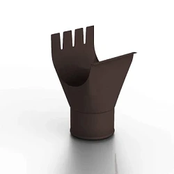 Воронка желоба выпускная d-125x100 мм Металл Профиль FORAMINA FREEZE Valori двухсторонний 0,6