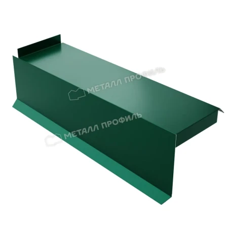 Планка сегментная торцевая левая Металл Профиль 350 мм 0,5 PURMAN цвет RAL 6005 Планка сегментная торцевая левая Металл Профиль 350 мм 0,5 PURMAN цвет RAL 6005