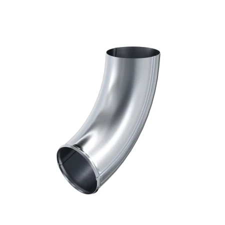 Колено стока (отвод трубы) d-90 мм Aquasystem Premium 0,5 Оцинкованное