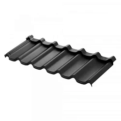 Модульная металлочерепица Аквасистем Стокгольм Rooftop Matte 0,5 (1185х425) Zn180