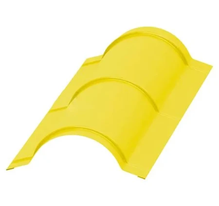 Планка конька круглого Металл Профиль R110x2000 0,45 Полиэстер цвет RAL 1018