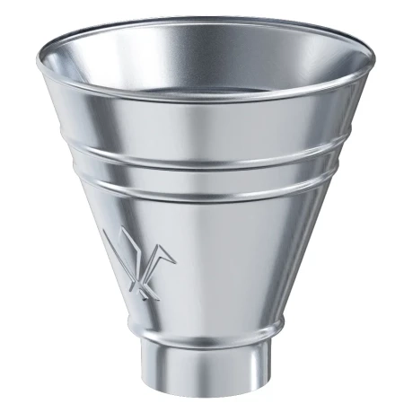 Воронка водосборная круглая для трубы d-90 мм Aquasystem Premium 0,5 Оцинкованная