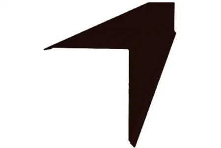 Планка конька односкатной кровли Grand Line 160x160 0,45 Drap цвет RR 32