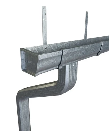 Комплект металлического водостока ГрандЛайн Vortex 127x78 мм Оцинкованный в Туле фото