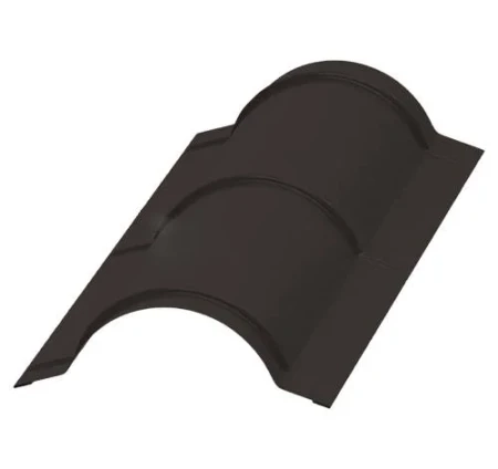 Планка конька круглого Металл Профиль R110x2000 0,50 PURETAN цвет RR 32