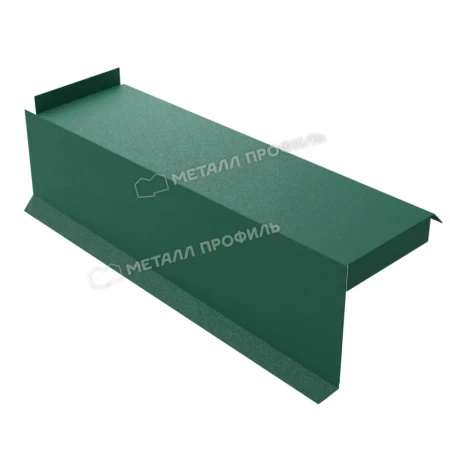 Планка сегментная торцевая левая Металл Профиль 400 мм 0,5 VikingMP E цвет RAL 6005