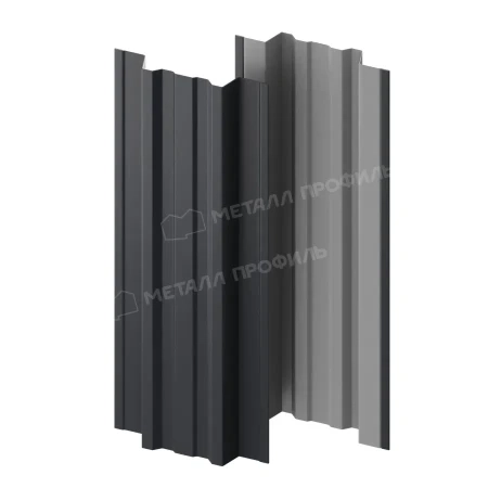 Прямоугольный Trapeze Полиэстер 0,45 RAL 7024 прямой