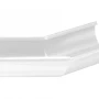 Угол желоба наружный d-125 мм 135 гр Aquasystem Premium Pural 0,6 RAL 9003