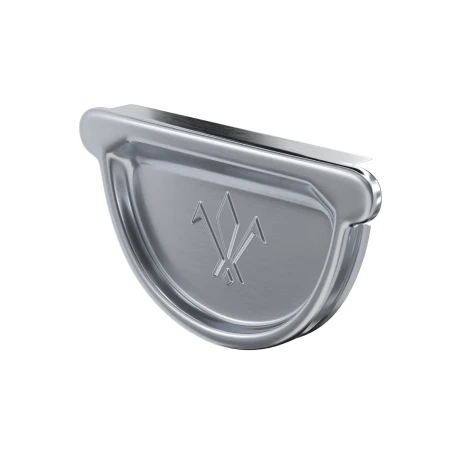 Заглушка желоба универсальная с резиновым уплотнителем d-125 мм Aquasystem Premium 0,5 Оцинкованная