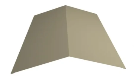 Планка конька плоского простая Металл Профиль 115x115x2000  0,45 Полиэстер цвет RAL 1015