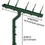 Комплект пластикового водостока d-120x80 мм Döcke Standard зеленый RAL 6005 в Туле фото