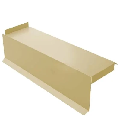 Планка сегментная торцевая левая Металл Профиль 400 мм 0,5 Norman цвет RAL 1014