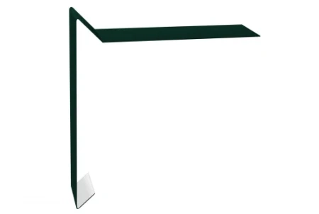 Планка ветровая для мягкой кровли Grand Line 130x25x100 0,5 Satin цвет RAL 6005