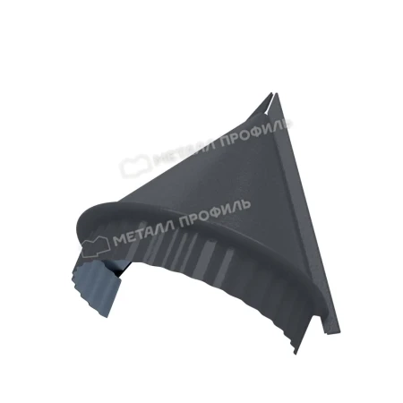 Заглушка конька круглого конусная Металл Профиль Viking E 0,5 цвет RAL 7024