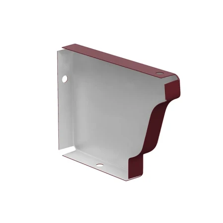 Заглушка желоба правая 120x86 мм Металл Профиль Бюджет Полиэстер 0,5 RAL 3005