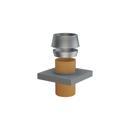 Верхний комплект Schiedel Uni одноходовой без вентканала (под отделку 2 см) Ø-140 мм