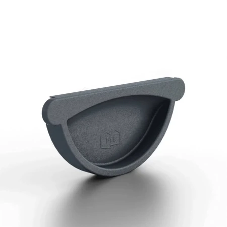 Заглушка желоба универсальная d-125 мм Металл Профиль FORAMINA FREEZE Valori двухсторонний 0,6 Grey