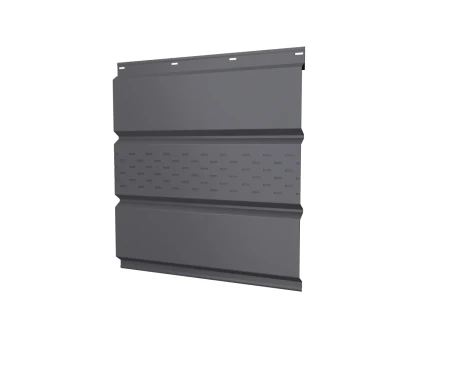 Металлический софит Grand Line Drap 0,5 с частичной перфорацией Ral 7004