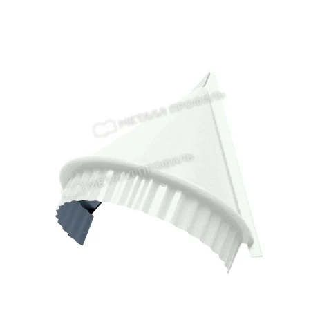 Заглушка конька круглого конусная Металл Профиль  0,5 PURMAN цвет RAL 9010