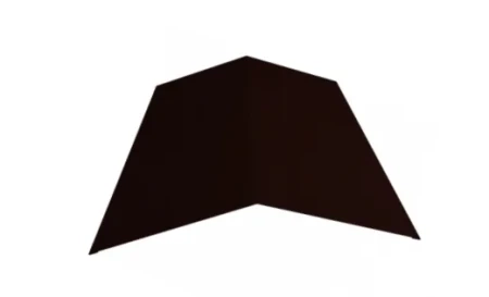 Планка конька плоского простая Металл Профиль 145x145x2000 0,45 Полиэстер цвет RR 32