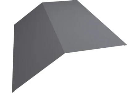 Планка конька плоского Grand Line 145x145 0,45 Drap цвет RAL 7004