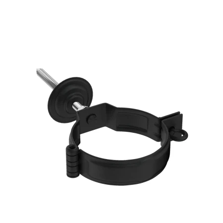 Декоративный хомут (кронштейн) трубы под метиз d-90 мм Aquasystem Premium PU Matt 0,6 RAL 9005