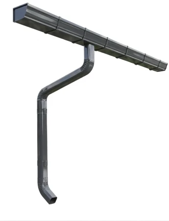 Комплект металлического водостока ГрандЛайн Vortex 127x78 мм Полиэстер RAL 7024 в Туле фото