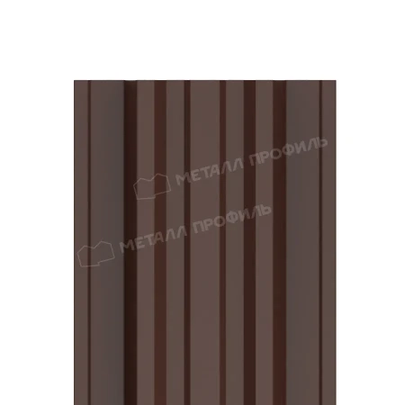 Прямоугольный Trapeze Полиэстер 0,4 RAL 8017 прямой