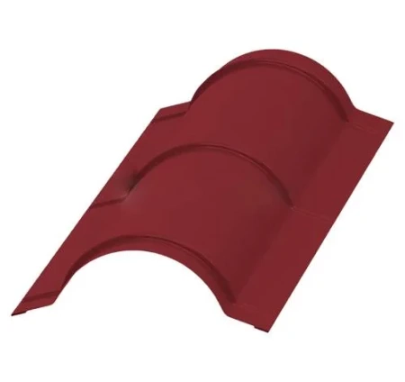 Планка конька круглого Металл Профиль R110x2000 0,5 Norman цвет RAL 3011