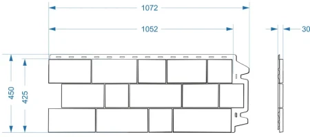 Пластиковая фасадная панель Döcke Fels в Туле фото