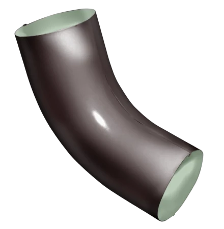 Колено трубы d-90 мм 60° ГрандЛайн GL PE Полиэстер двухсторонний 0,6 в Туле фото