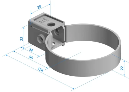 Хомут трубы d-85 мм ПВХ Döcke Premium в Туле фото