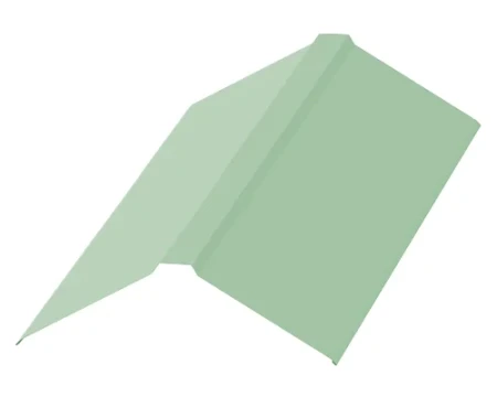 Планка конька плоского Металл Профиль 120x120x2000 0,5 Norman цвет RAL 6019