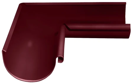 Угол желоба внутренний d-125 мм 90 гр Grand Line Optima Полиэстер двухсторонний 0,55 RAL 3005