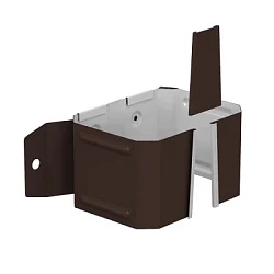 Кронштейн трубы на дерево 76x102 мм Металл Профиль Бюджет Полиэстер 0,5