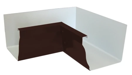 Угол желоба внутренний 90 гр. Grand Line Vortex Полиэстер 0,45 RAL 8017