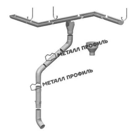 Крюк желоба усиленный d-185x300 мм Металл Профиль Проект 4,0 Оцинкованный Крюк желоба усиленный d-185x300 мм Металл Профиль Проект 4,0 Оцинкованный