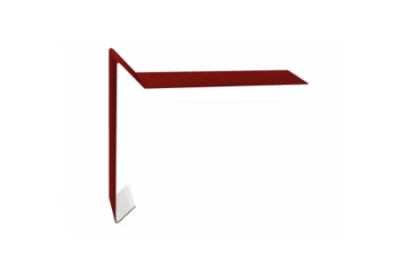 Планка ветровая для мягкой кровли Grand Line 100x20x100 0,4 Полиэстер цвет RAL 3011