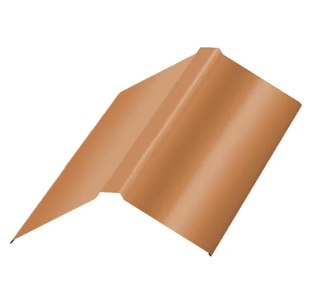 Планка конька плоского Металл Профиль 150x150x2000 0,50 PURMAN цвет Argillite Медный металлик