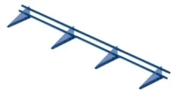 Снегозадержатель Металл Профиль Трубчатый 3 м RoofRetail