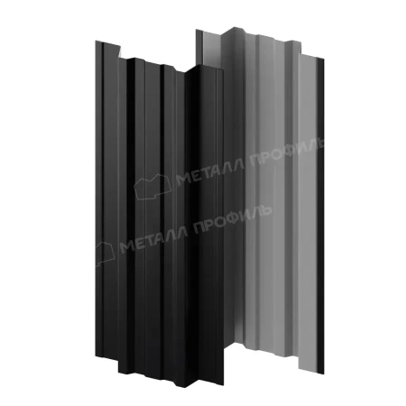 Прямоугольный Trapeze Purman 0,5 RAL 9005 прямой