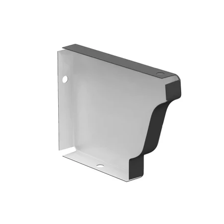 Заглушка желоба правая 120x86 мм Металл Профиль Бюджет Полиэстер 0,5 RAL 7024