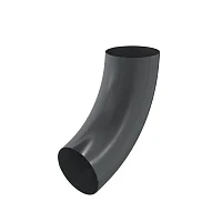 Колено трубы d-100 мм Аквасистем Премиум PU 0,6 RAL 7024